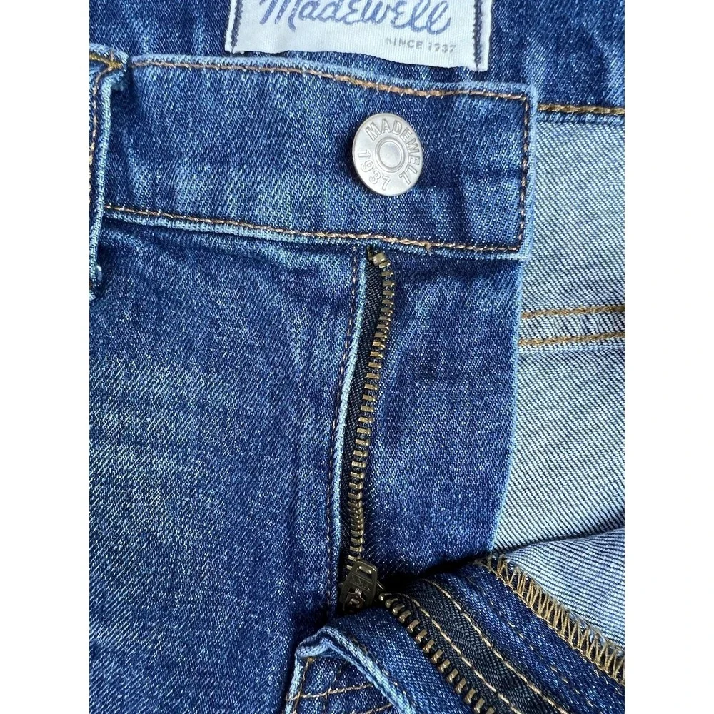 Madewell Slim Boyjean Jeans Womens 28 Blue Medium Wash Mid Rise Stretch Denim